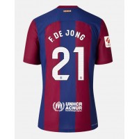 Barcelona Frenkie de Jong #21 Fußballbekleidung Heimtrikot 2023-24 Kurzarm